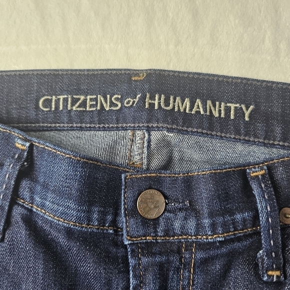 Citizens of humanity jeans womens 28 cropped straight leg dark blue - Picture 6 of 13